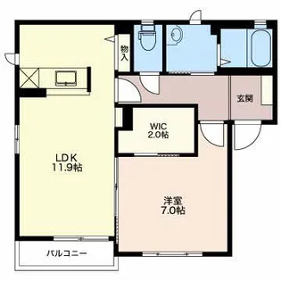 ヴォアソルテ【1階】の間取り