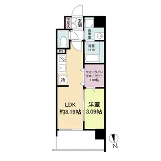 WORVE吹田江坂【2階】の間取り