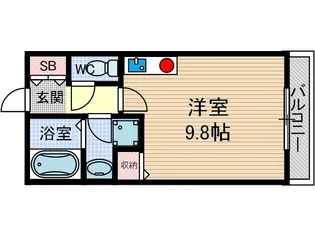 レジデンスKU【4階】の間取り