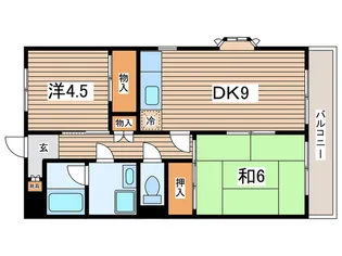 ノ ナ【2階】の間取り