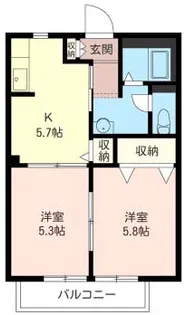 ShaMaison ルミグラン【2階】の間取り