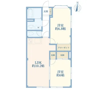 メゾンドサム【1階】の間取り