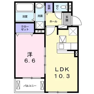 ポーラスターI【2階】の間取り