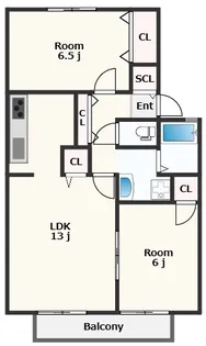 マイファミール【2階】の間取り