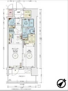 エステムコート名古屋ルノン【6階】の間取り
