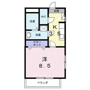 クレール御器所【4階】の間取り