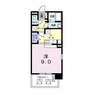 リーフグリーン【10階】の間取り