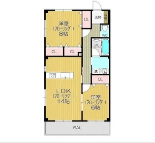 エスペランサK【2階】の間取り