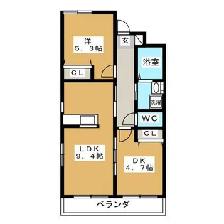 カルテット碑文谷【3階】の間取り