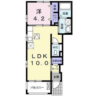 SKYリバー【1階】の間取り