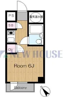 コスモシティ市ヶ谷【4階】の間取り