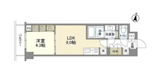 プレジリア柿の木坂【1階】の間取り