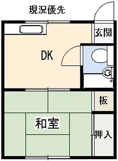 コーポ木幡II【1階】の間取り