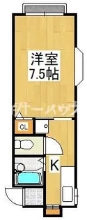 大久保グレース【1階】の間取り