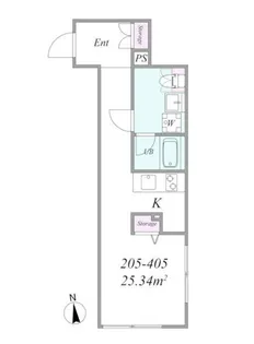 PREAS西大井【4階】の間取り