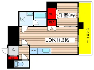 ライオンズマンション泉【3階】の間取り