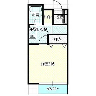 アーバンハイツA【2階】の間取り