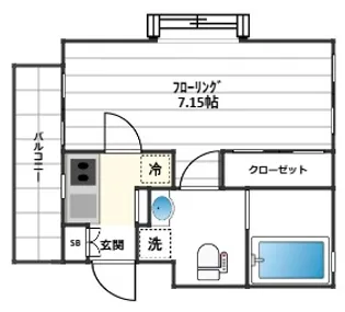ラ・ヴィータ【4階】の間取り