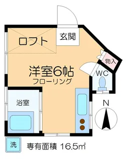 レジデンス豊【4階】の間取り