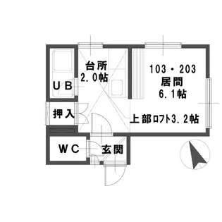 ルミエールセゾン【1階】の間取り