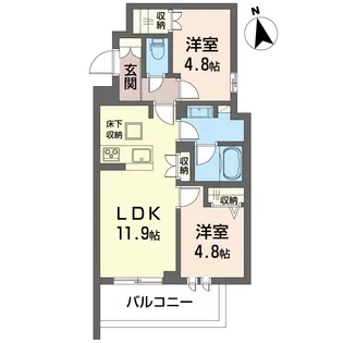 メゾン グレイス【1階】の間取り