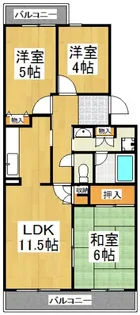 コーポレート中清戸2号棟【1階】の間取り