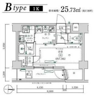 MAXIV武蔵新城TRE【2階】の間取り