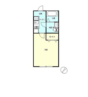 クオン古淵【2階】の間取り