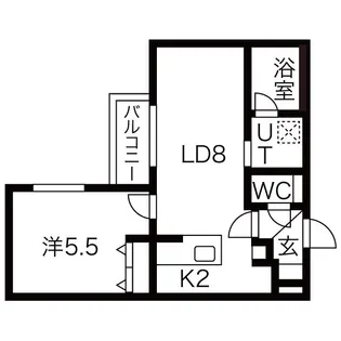 ジェンティーレ宮の森【4階】の間取り