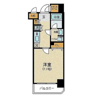 パレステュディオ銀座東壱番館【4階】の間取り
