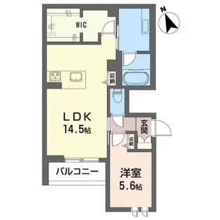 ボワ・アヌール【3階】の間取り