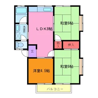 第三 岡田コーポ【2階】の間取り