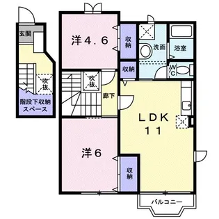 コンフォート228【2階】の間取り