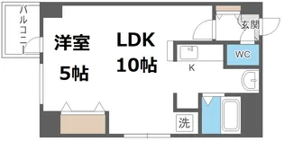 パークヒルズ豊平11【4階】の間取り