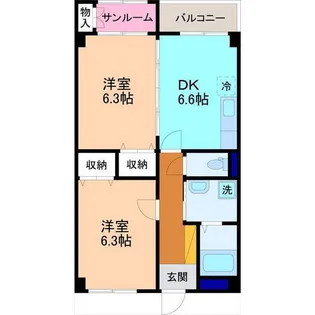 コンブリオ【2階】の間取り