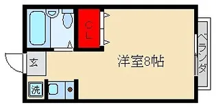 梔原ハイツ【1階】の間取り