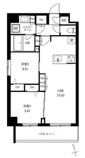 アーバンパーク船堀II【5階】の間取り