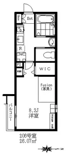 アルソーレ【2階】の間取り