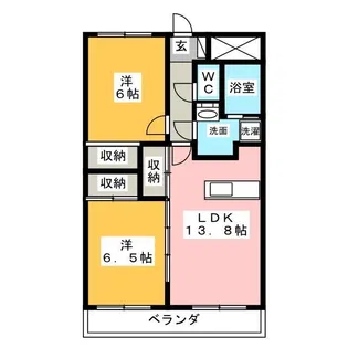 アビタシオン春日【5階】の間取り