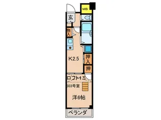 αー1【5階】の間取り