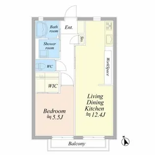 ベルメゾン 大友【1階】の間取り