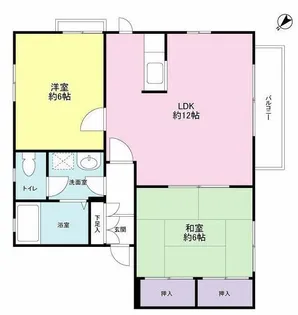 バーディータウン4番街E棟【1階】の間取り