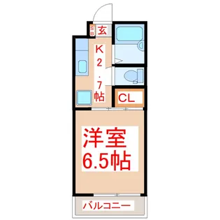 サンハイツありむら8【1階】の間取り