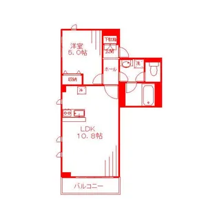 Volver -ボルヴェールー【3階】の間取り