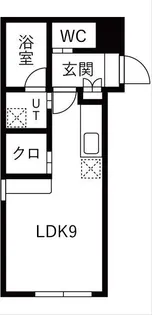 キングハウス学園前【1階】の間取り