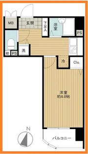 メインステージ西麻布II【8階】の間取り