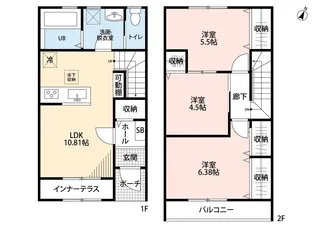リーブルファイン愛宕駅前Iの間取り