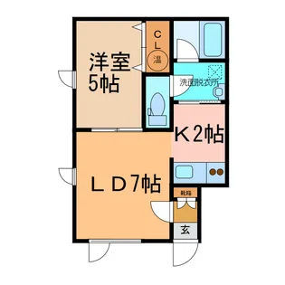 リリィバレー【2階】の間取り