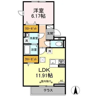 リジエール A【1階】の間取り