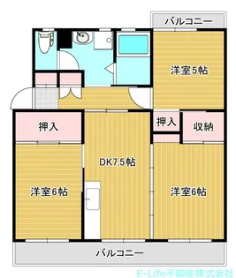 レジデンス東野【4階】の間取り